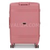 Набір валіз Франція (L M S XS+BC-5шт) поліпропілен рожевий/Snowball, фото 17