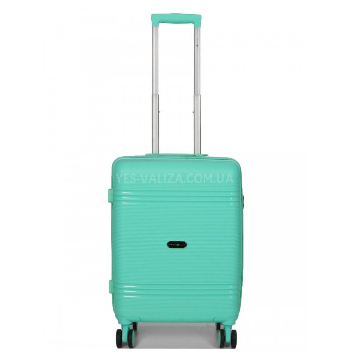 Набір валіз Франція (L M S XS+BC-5шт) поліпропілен бірюза/Snowball, фото 4