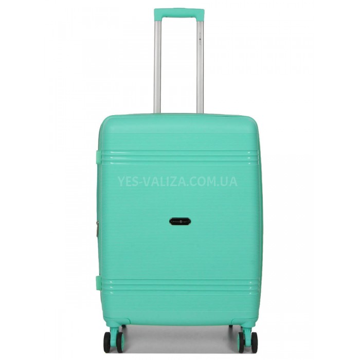 Набор чемоданов Франция (L M S XS+BC-5шт) полипропилен бирюза/Snowball, фото 3