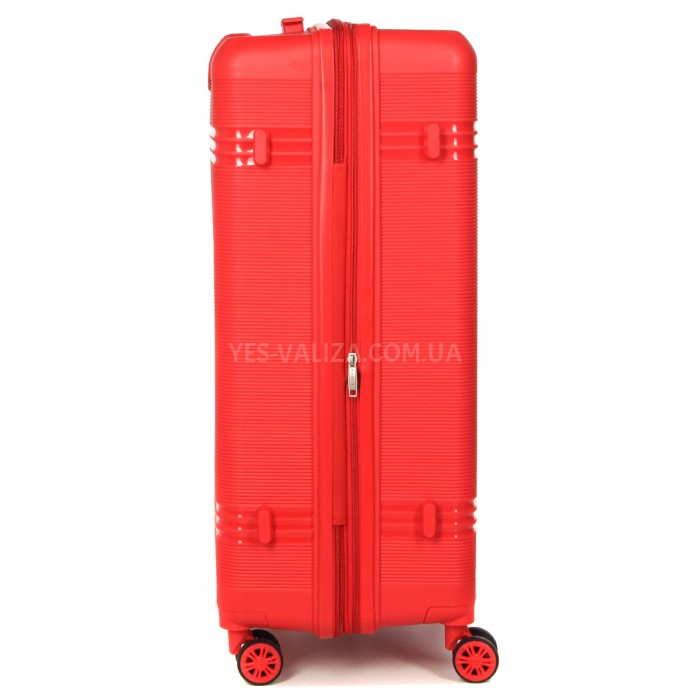 Валіза велика L поліпропілен червоний76х51х28+5/117л4.9кг Snowbal21204, фото 6