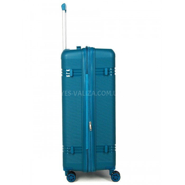 Чемодан большой L полипропилен синий 76х51х28+5/117л/4.9кгSnowbal21204, фото 7
