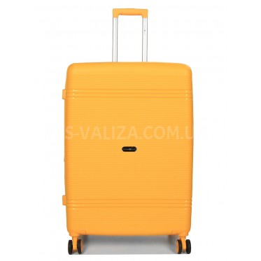 Чемодан большой L полипропилен жёлтый 76х51х28+5/117л4.9кгSnowbal21204