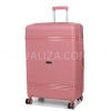 Валіза велика L поліпропілен рожева 76х51х28+5/117л/4.9кг/Snowbal21204, фото 14