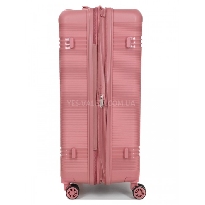 Чемодан большой L полипропилен розовый76х51х28+5/117л4.9кгSnowbal21204, фото 7