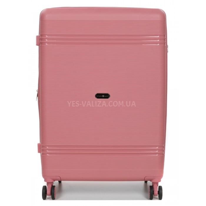 Валіза велика L поліпропілен рожева 76х51х28+5/117л/4.9кг/Snowbal21204, фото 3
