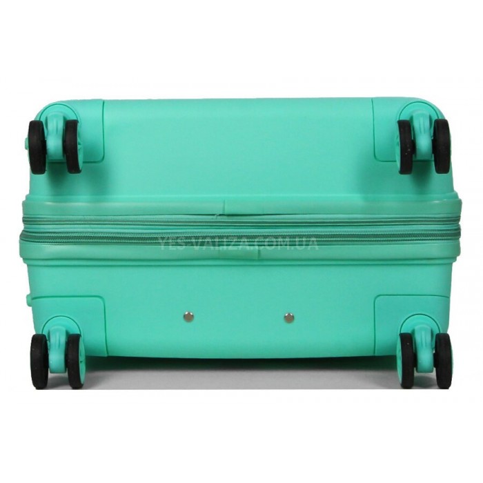 Чемодан средний M полипропилен бирюза 66х44х25+5/79л/4кг/Snowbal 21204, фото 7