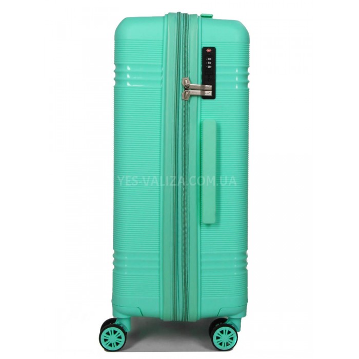 Чемодан средний M полипропилен бирюза 66х44х25+5/79л/4кг/Snowbal 21204, фото 5