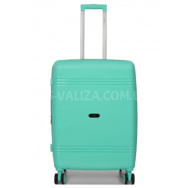 Валіза середня M поліпропілен бірюза 66х44х25+5/79л/4кг/Snowball 21204