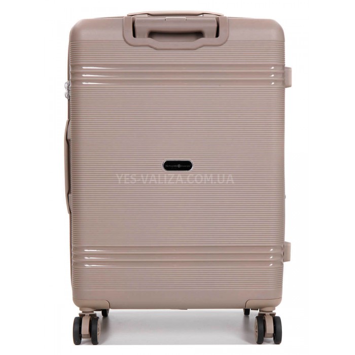 Валіза середня M поліпропілен шампань66х44х25+5/79л/4кг/Snowball 21204, фото 3