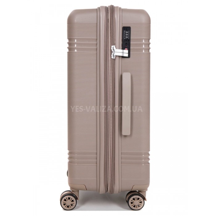 Чемодан средний M полипропилен шампань66х44х25+5/79л/4кг/Snowbal 21204, фото 5