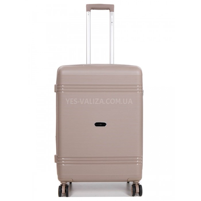 Чемодан средний M полипропилен шампань66х44х25+5/79л/4кг/Snowbal 21204, фото 1