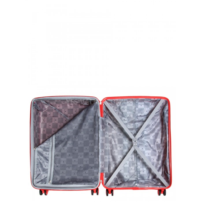 Валіза середня M поліпропілен корал 66х44х25+5/79л/4кг/Snowball 21204, фото 11