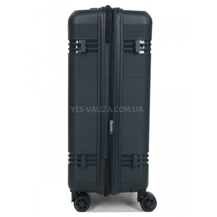 Чемодан средний M полипропилен зелёный66х44х25+5/79л/4кг/Snowbal 21204, фото 5