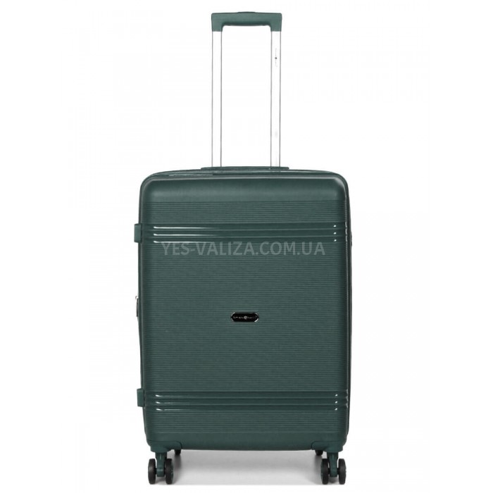 Чемодан средний M полипропилен зелёный66х44х25+5/79л/4кг/Snowbal 21204, фото 1