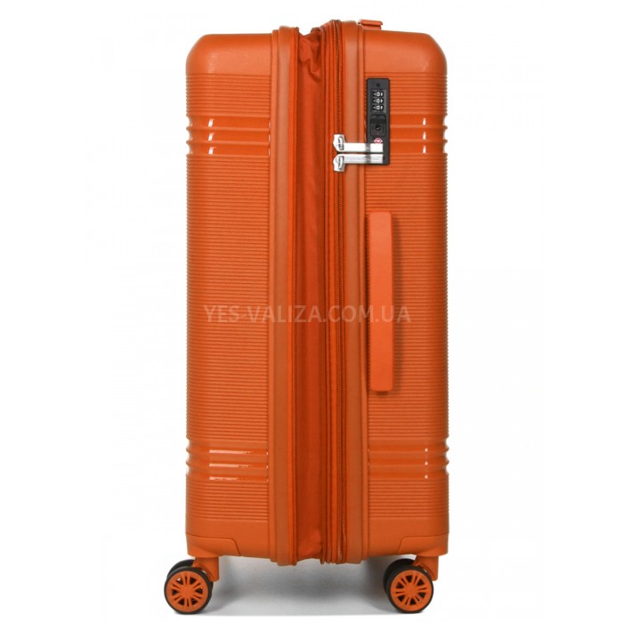 Чемодан средний M полипропилен оранж 66х44х25+5/79л/4кг/Snowball 21204, фото 6