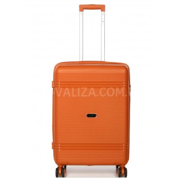 Чемодан средний M полипропилен оранж 66х44х25+5/79л/4кг/Snowball 21204