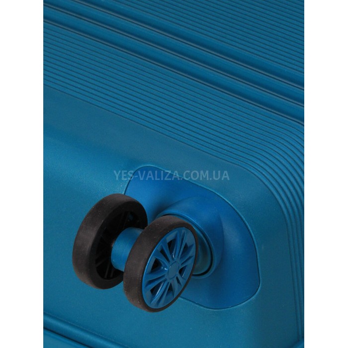 Валіза середня M поліпропілен синя 66х44х25+5/79л/4кг/Snowball 21204, фото 9
