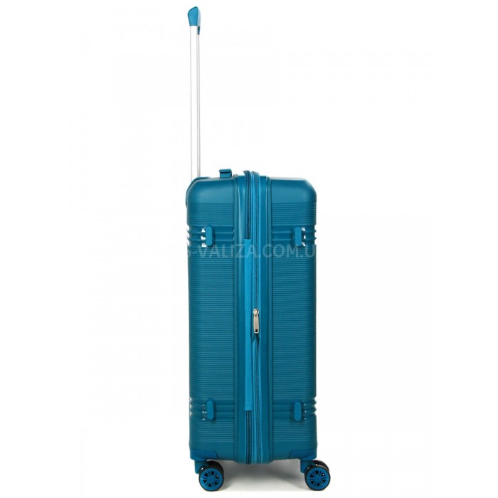 Валіза середня M поліпропілен синя 66х44х25+5/79л/4кг/Snowball 21204, фото 5