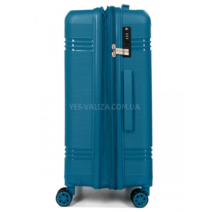 Чемодан средний M полипропилен синий 66х44х25+5/79л/4кг/Snowball 21204, фото 4