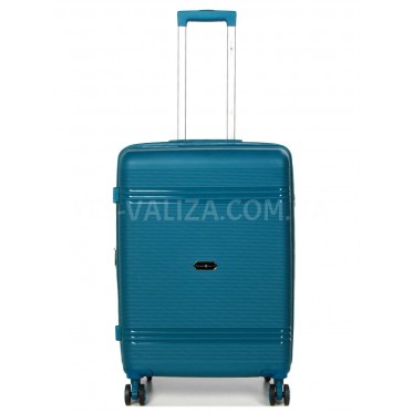 Чемодан средний M полипропилен синий 66х44х25+5/79л/4кг/Snowball 21204