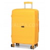 Валіза середня M поліпропілен жовта 66х44х25+5/79л/4кг/Snowball 21204, фото 13
