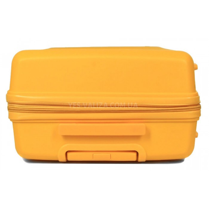 Чемодан средний M полипропилен жёлтый66х44х25+5/79л/4кг/Snowball 21204, фото 6