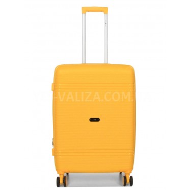 Чемодан средний M полипропилен жёлтый66х44х25+5/79л/4кг/Snowball 21204