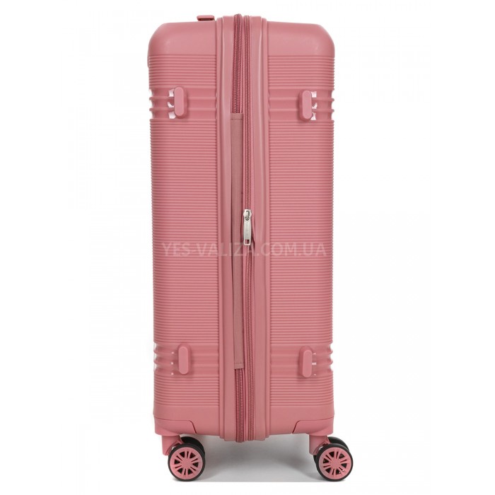 Валіза середня M поліпропілен рожева 66х44х25+5/79л/4кг/Snowball 21204, фото 5