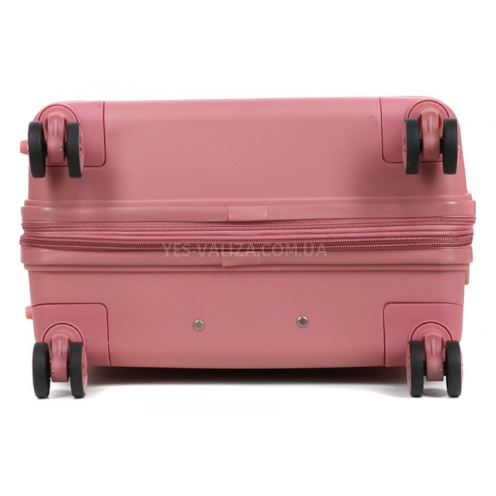 Валіза середня M поліпропілен рожева 66х44х25+5/79л/4кг/Snowball 21204, фото 8