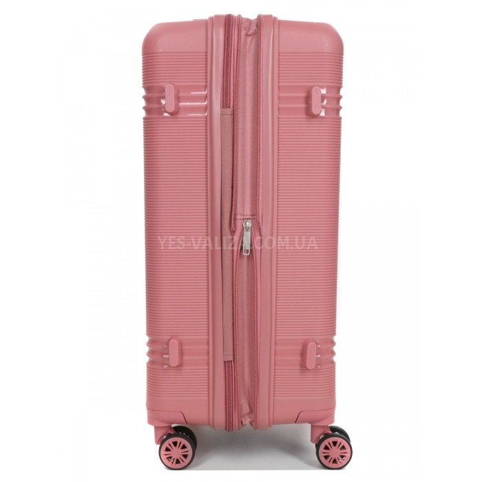 Валіза середня M поліпропілен рожева 66х44х25+5/79л/4кг/Snowball 21204, фото 6