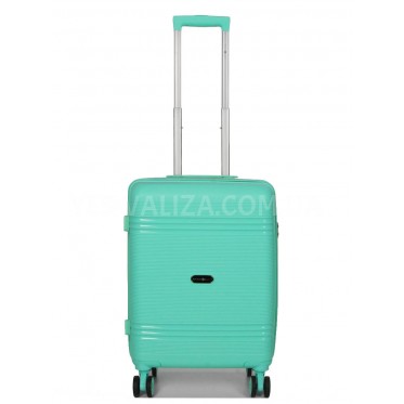 Чемодан ручная кладь S полипропилен бирюза 55х36х20/36л/3кг/Snowball