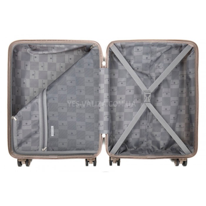 Валіза ручна поклажа S поліпропілен шампань 55х36х20/36л/3кг/Snowball, фото 8