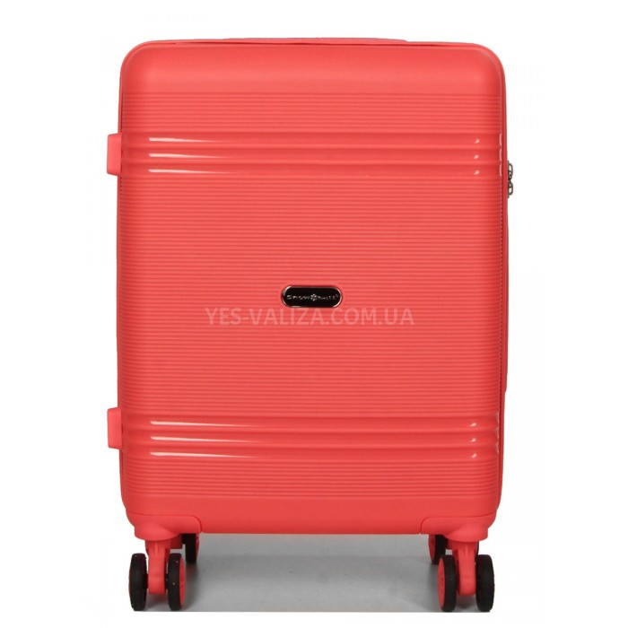 Чемодан ручная кладь S полипропилен коралл 55х36х20/36л/3кг/Snowball, фото 3