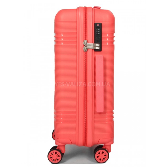 Валіза ручна поклажа S поліпропілен корал 55х36х20/36л/3кг/Snowball, фото 5