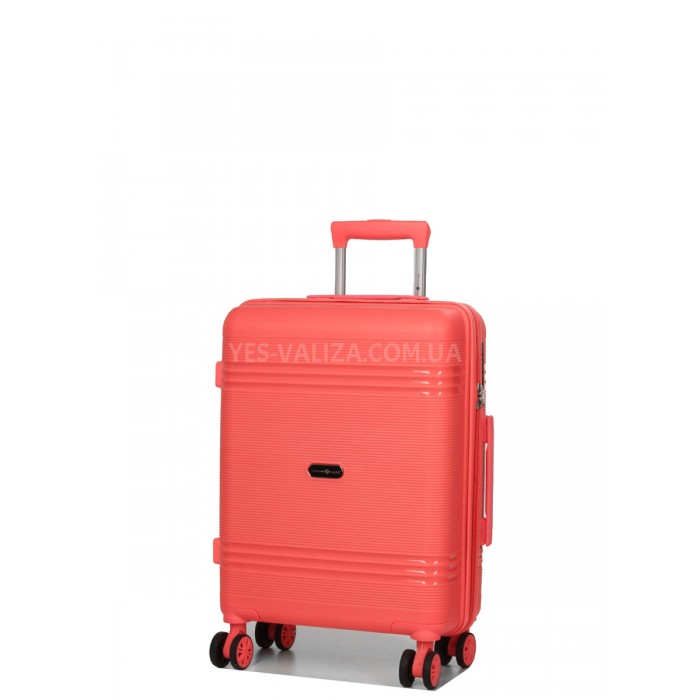 Чемодан ручная кладь S полипропилен коралл 55х36х20/36л/3кг/Snowball, фото 2