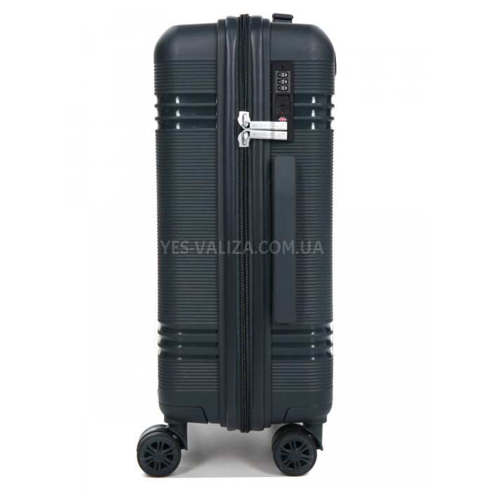 Чемодан ручная кладь S полипропилен зелёный 55х36х20/36л/3кг/Snowball, фото 6