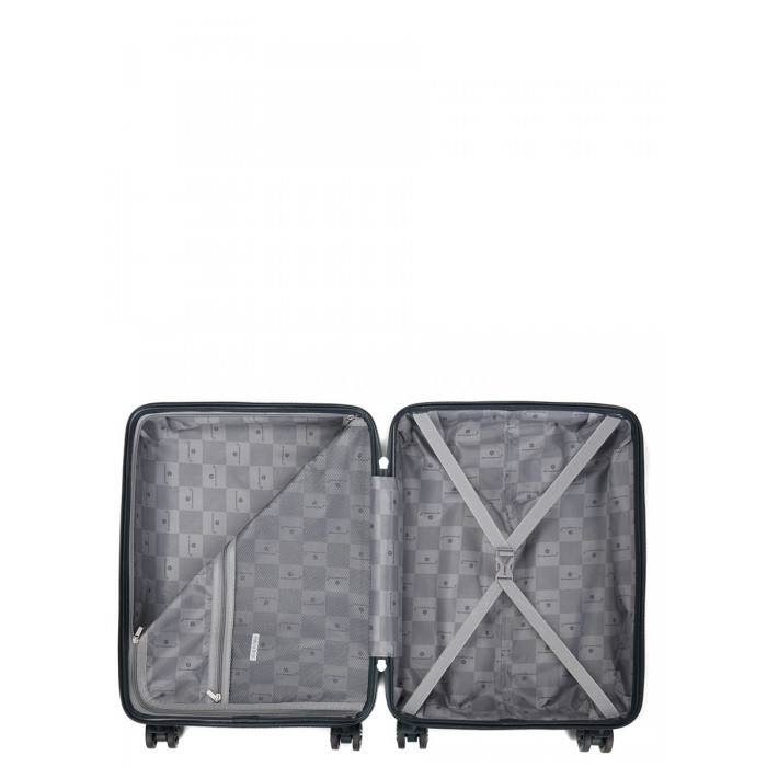 Валіза ручна поклажа S поліпропілен зелена 55х36х20/36л/3кг/Snowball, фото 12