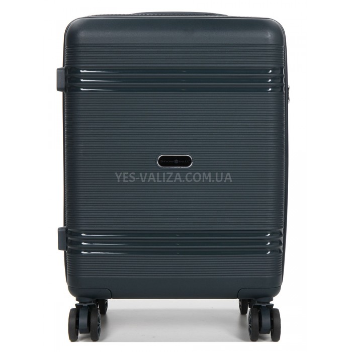 Чемодан ручная кладь S полипропилен зелёный 55х36х20/36л/3кг/Snowball, фото 3