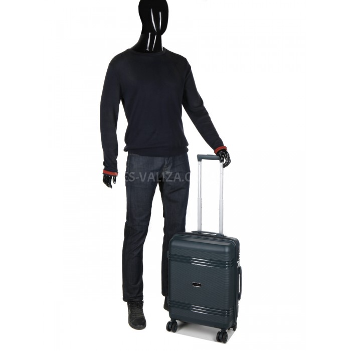 Валіза ручна поклажа S поліпропілен зелена 55х36х20/36л/3кг/Snowball, фото 13