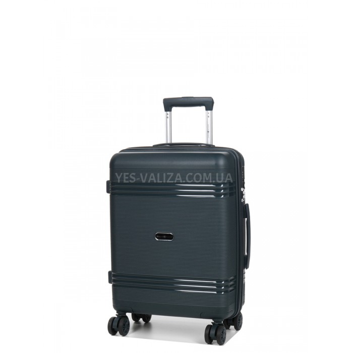 Чемодан ручная кладь S полипропилен зелёный 55х36х20/36л/3кг/Snowball, фото 2