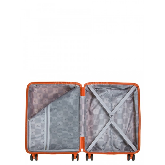 Чемодан ручная кладь S полипропилен оранж 55х36х20/36л/3кг/Snowball, фото 11