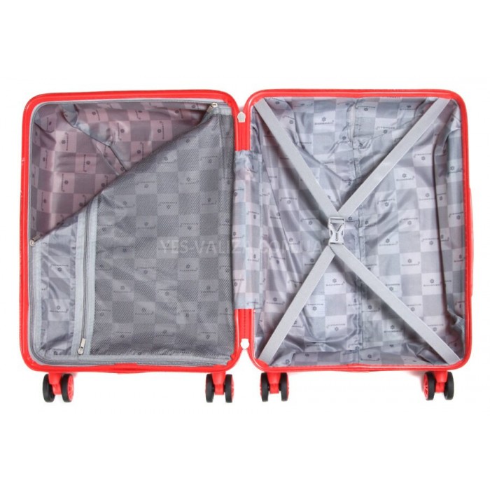 Чемодан ручная кладь S полипропилен красный 55х36х20/36л/3кг/Snowball, фото 10