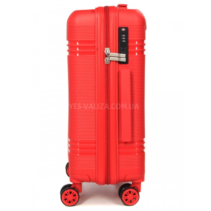 Чемодан ручная кладь S полипропилен красный 55х36х20/36л/3кг/Snowball, фото 6