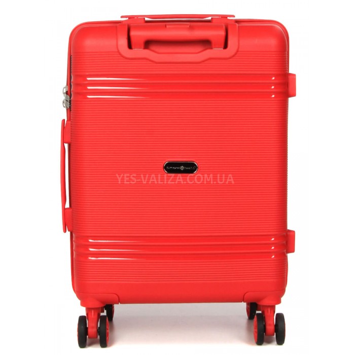 Чемодан ручная кладь S полипропилен красный 55х36х20/36л/3кг/Snowball, фото 4
