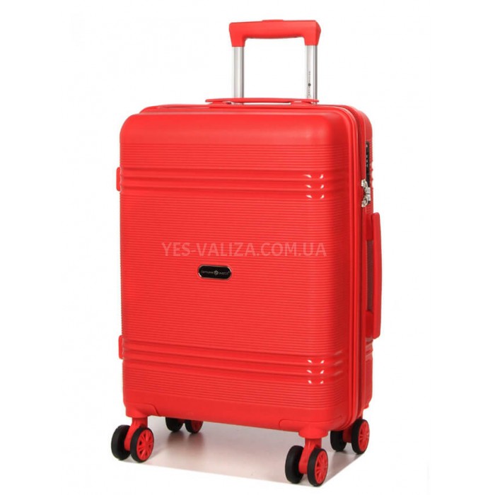 Валіза ручна поклажа S поліпропілен червона 55х36х20/36л/3кг/Snowball, фото 2