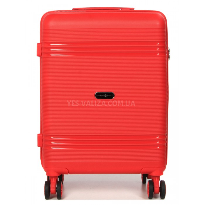 Валіза ручна поклажа S поліпропілен червона 55х36х20/36л/3кг/Snowball, фото 3