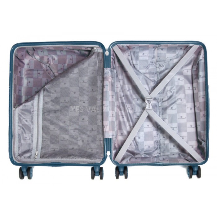 Чемодан ручная кладь S полипропилен синий 55х36х20/36л/3кг/Snowball, фото 5