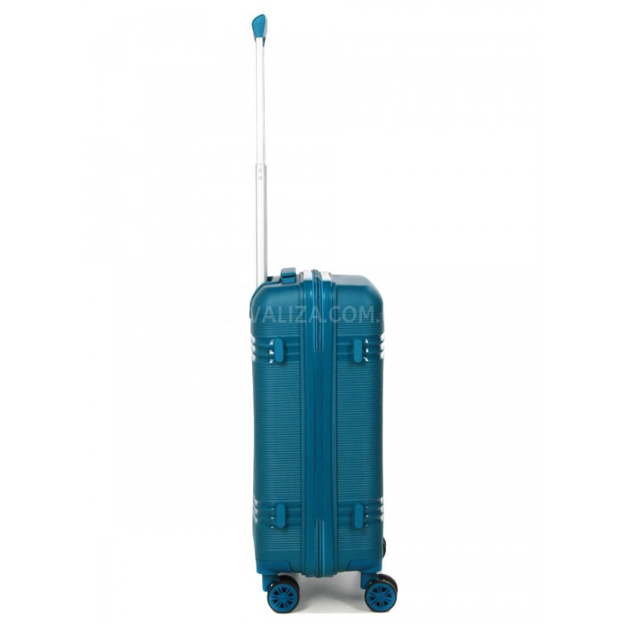 Чемодан ручная кладь S полипропилен синий 55х36х20/36л/3кг/Snowball, фото 4