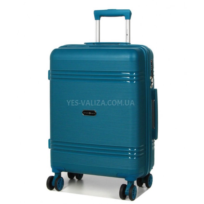 Чемодан ручная кладь S полипропилен синий 55х36х20/36л/3кг/Snowball, фото 2