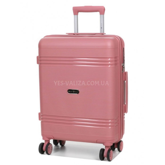 Валіза ручна поклажа S поліпропілен рожева 55х36х20/36л/3кг/Snowball, фото 2
